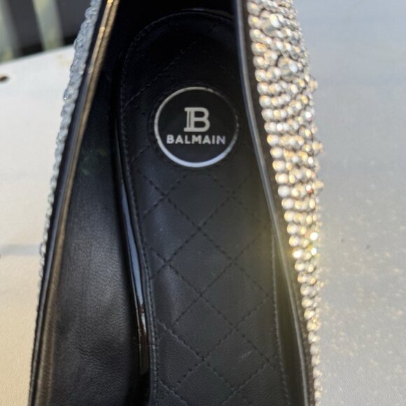 Balmain Swarovski Crystal High Heels - Picture 7 of 10